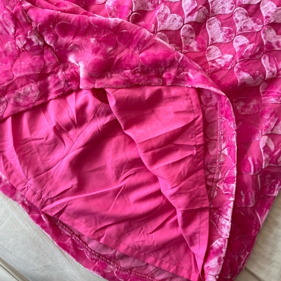 NWT Cupcakes & Cashmere Pink Velvet Heart Mini Skirt 8 - Picture 5 of 10